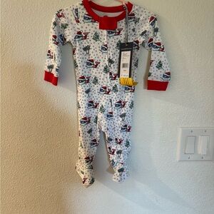 Vineyard Vines 0-3 Months Baby Whale Holiday Christmas Pajamas Footie PJs Pima